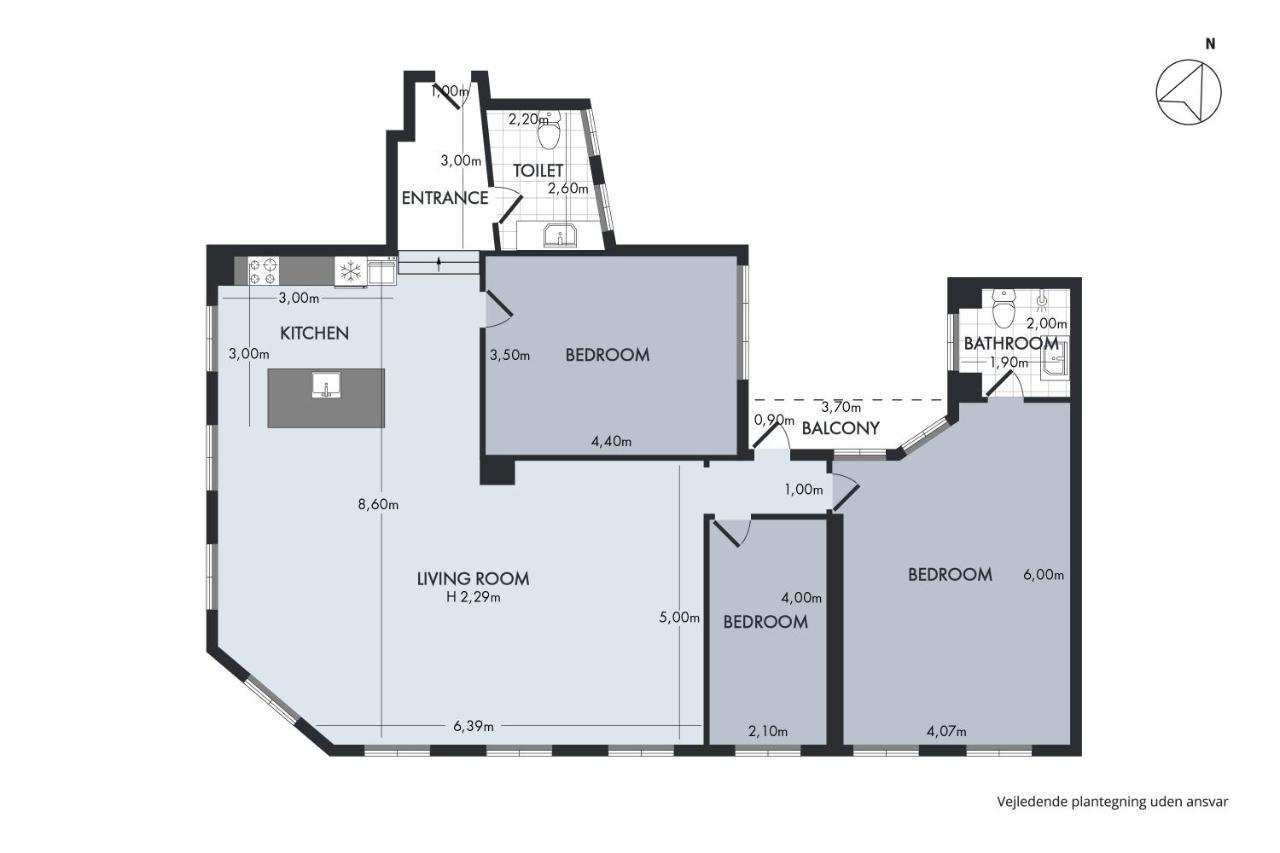 Sanders Regent - Chic Three-Bedroom Apartment Near Central Square Köpenhamn Exteriör bild